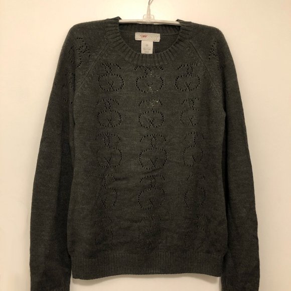 Stussy Girls SSole Sweater (New) – Charcoal - Picture 2 of 8